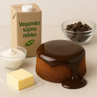 Kako narediti čokoladni preliv, ki ne razpoka in ostane sijajen