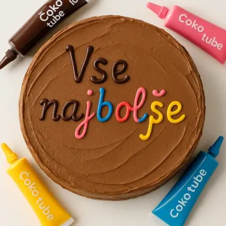 Kako naredimo napis na torti