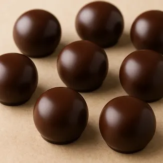 Kako pripravim čokoladne truffles z ravno površino?
