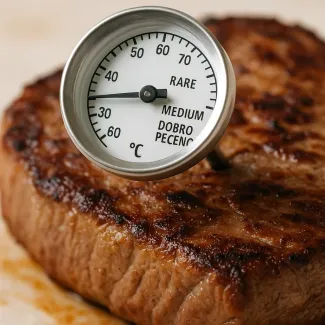 Kako uporabiti termometer pri peki mesa za popolno sočnost in varnost
