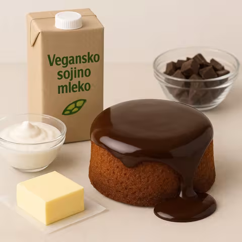 Kako narediti čokoladni preliv, ki ne razpoka in ostane sijajen