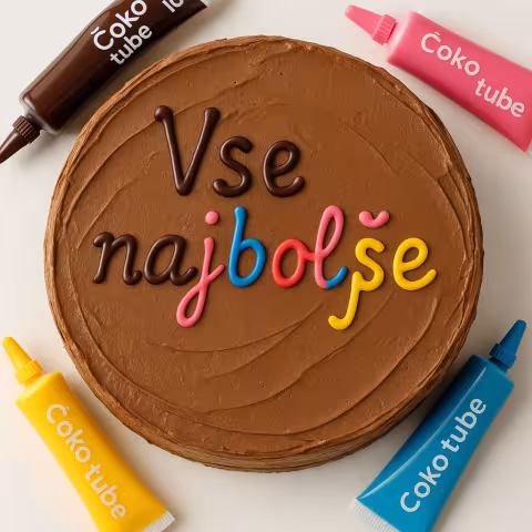 Kako naredimo napis na torti