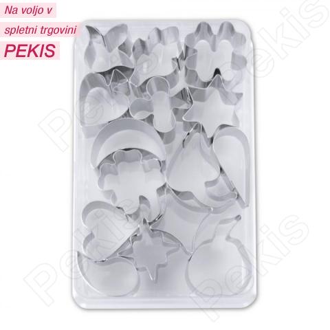 Modelčki za dekoracijo (1,5 do 2,5 cm) 15 kosov