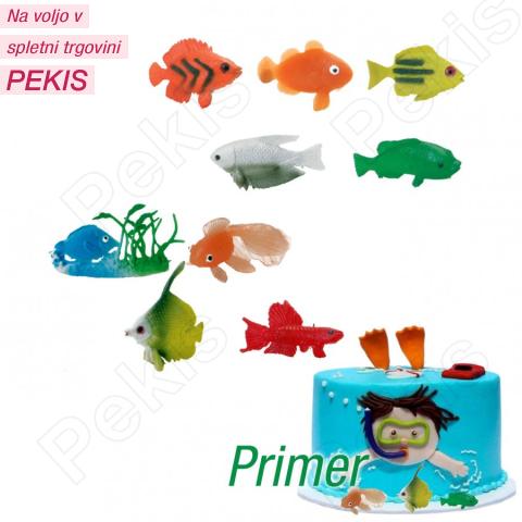 Tropske ribice (5cm, 8kom) za dekoracijo sladic