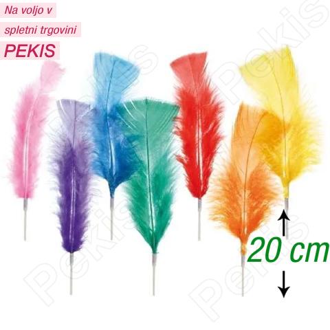 Perje na palčki (20cm) za dekoracijo sladic