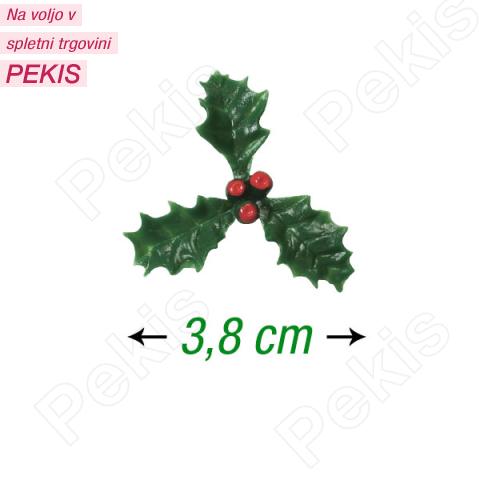 Dekoracija bodika z rdečo jagodo (3,8 cm)