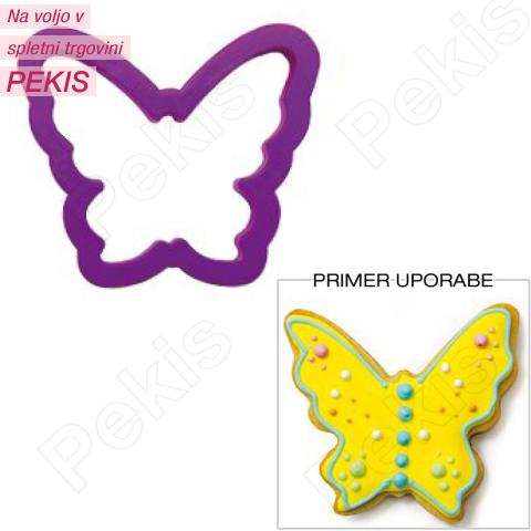 Modelček Metulj, plastičen 7 x 6 cm