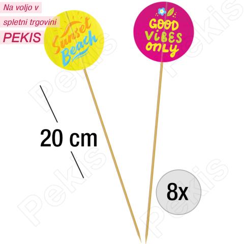 Dekoracija Poletni Party (20 cm) 8 kom