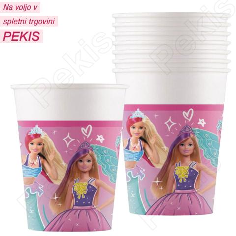 Papirnati kozarci (200 ml, 8 kom) Barbi