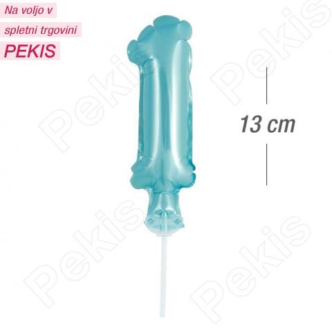 Topper za torto (št.1) Moder Balon