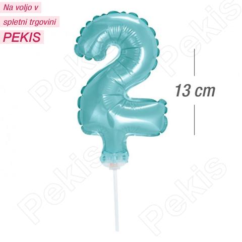Topper za torto (št.2) Moder Balon