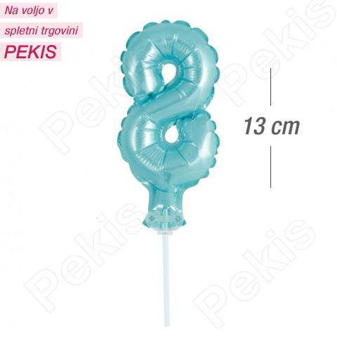 Topper za torto (št.8) Moder Balon