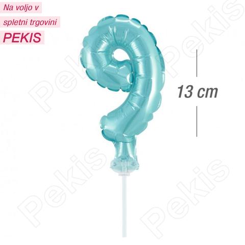Topper za torto (št.9) Moder Balon