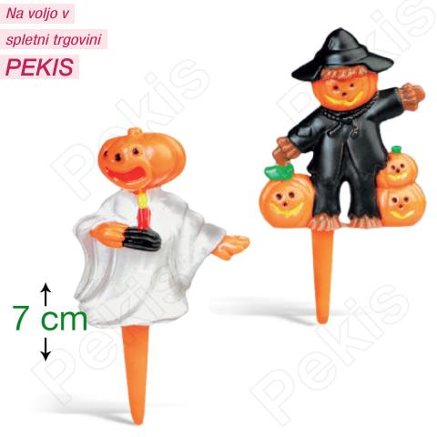 Noč čarovnic (Halloween) dekoracija na palčki (7 cm) 2 kom, št.1