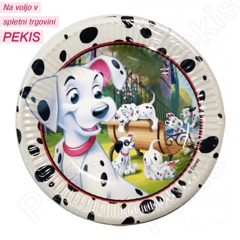 Papirnati krožniki 101 Dalmatinec 19,5 cm
