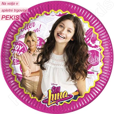 Papirnati krožniki Jaz sem Luna 23 cm