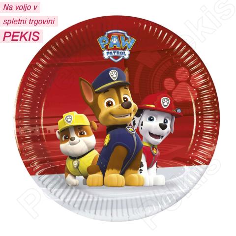 Krožniki Tačke na patrulji (Robi, Bron, Marshall) 19,5cm