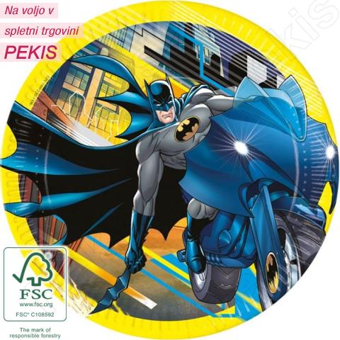 Papirnati krožniki Batman 23 cm