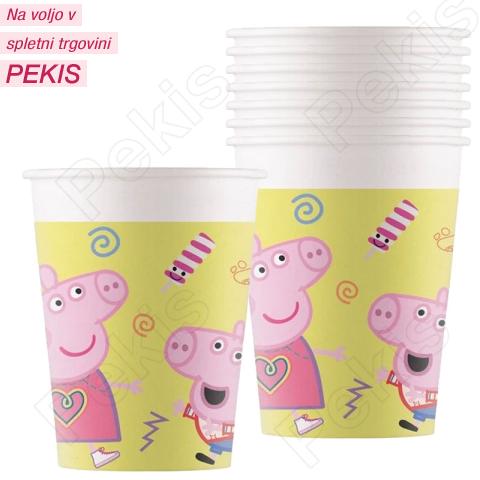 Papirnati kozarci Pujsa Pepa, 200 ml, 8 kom