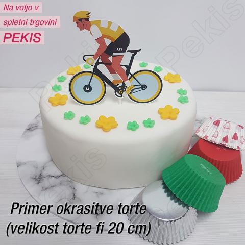 Topper za torto Kolesar