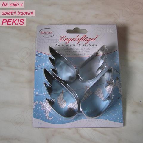 Modelčka angelska krila 5 in 7 cm, rostfrei