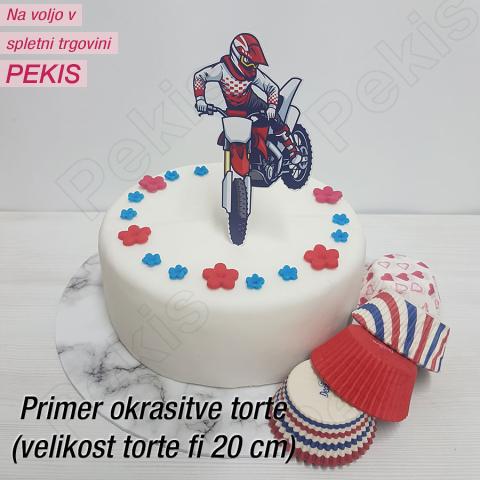 Topper za torto Motokros