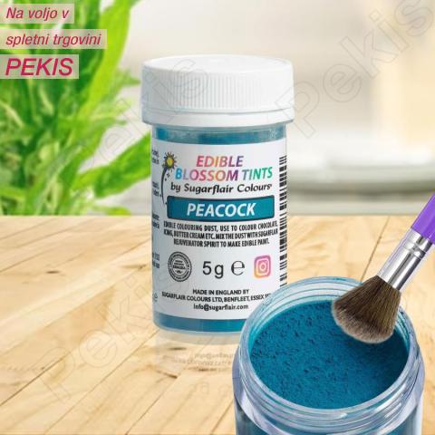 Blossom Tint Peacock (Modri Pav) izjemno fin prah Sugarflair