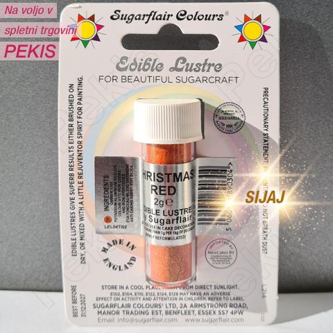 Sugarflair Christmas Red (Božično Rdeča) barva v prahu