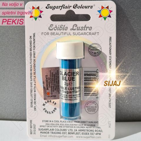 Sugarflair Glacier Blue (Ledeniško Modra) barva v prahu