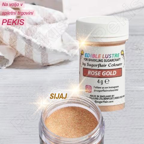 Sugarflair Rose Gold (Roza Zlata) barva v prahu