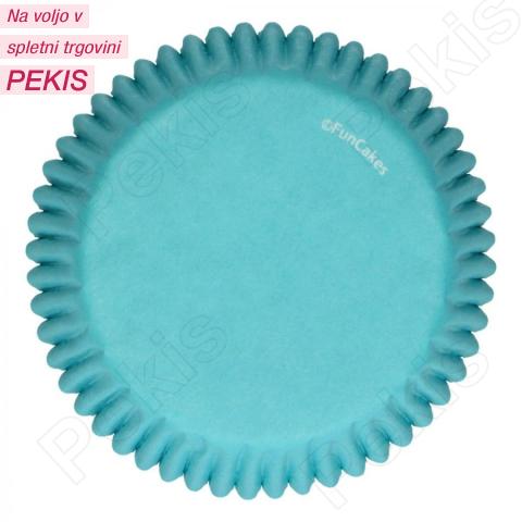 Papirčki za muffine TURKIZNI, 48 kom, FunCakes