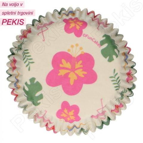 Papirčki za muffine TROPIKA, 48 kom, FunCakes