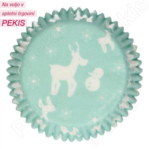 Papirčki za muffine ZIMSKA PRAVLJICA, 48 kom, FunCakes