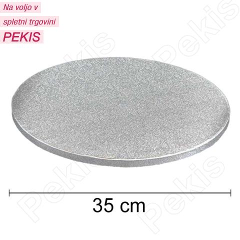 Podstavek 35cm, debelina 10mm – Srebrn 