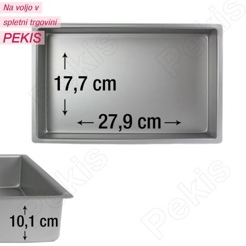 PME pravokotni pekač za biskvit 27,9 x 17,7 cm, višina 10,1 cm
