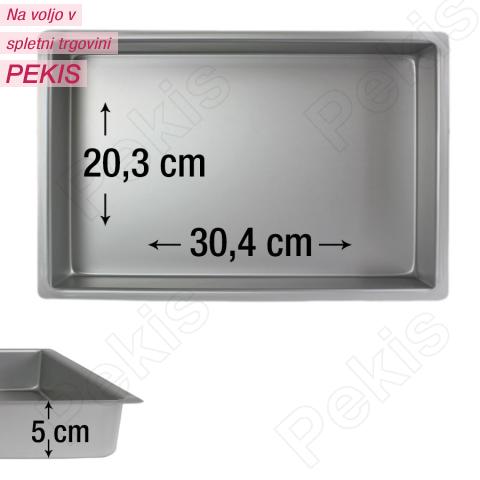 PME pravokotni pekač za biskvit 30,4 x 20,3 cm, višina 5 cm