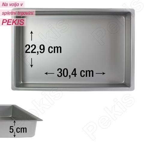 PME pravokotni pekač za biskvit 30,4 x 22,9 cm, višina 5 cm