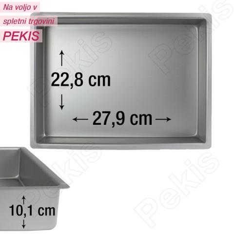 PME pravokotni pekač za biskvit 27,9 x 22,8 cm, višina 10,1 cm