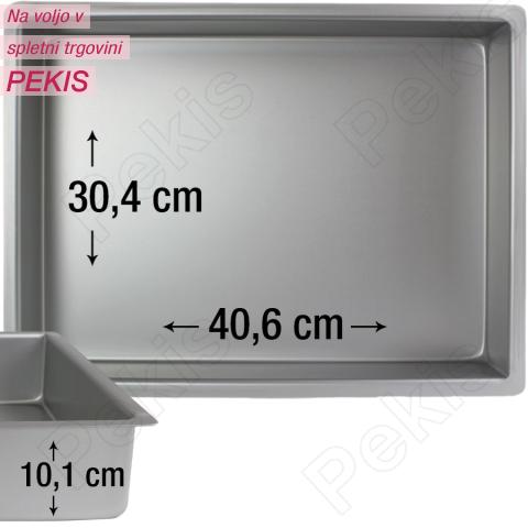PME pravokotni pekač za biskvit 40,6 x 30,4 cm, višina 10,1 cm