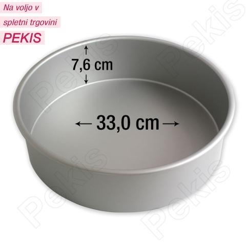 PME okrogel pekač za torte 33,0 cm, višina 7,6 cm