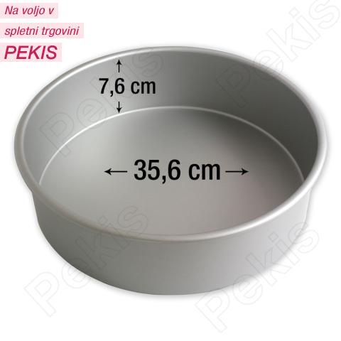 PME okrogel pekač za torte 35,6 cm, višina 7,6 cm