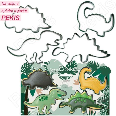 Modelčki dinozavri (ScrapCooking) 4 delni