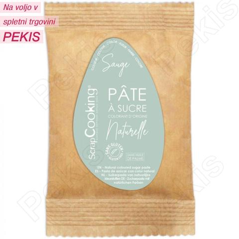 Naravno obarvan Fondant SAUGE (200g) ŽAJBELJ