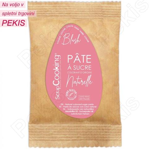 Naravno obarvan Fondant BLUSH (200g) RDEČKASTO ROZA