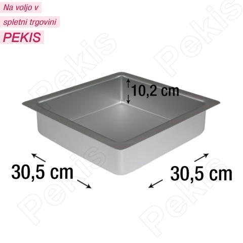 PME kvadraten pekač za biskvit 30,5 x 30,5 cm, višina 10,2 cm