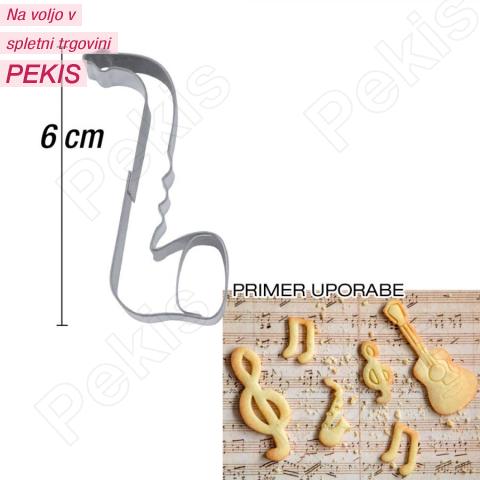 Modelček Saksofon 6 cm, rostfrei, št.1