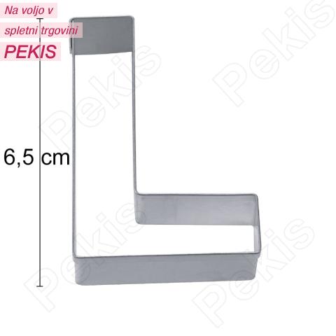 Modelček Črka 6,5cm, rostfrei, L