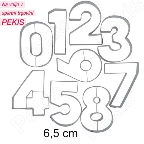 Modelčki Števila (6,5 cm) rostfrei, 9 delni