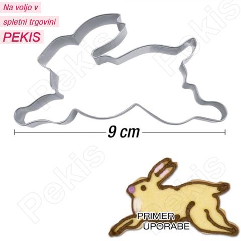 Modelček Zajec v skoku 9 cm, rostfrei
