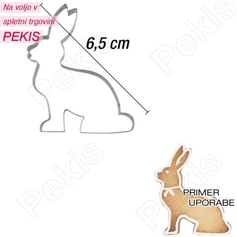 Modelček Sedeči zajček 6,5 cm, rostfrei